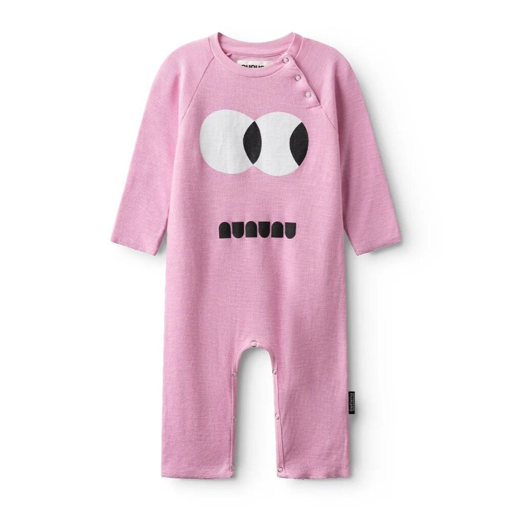 Nununu Side Eye Overall in Super Pink